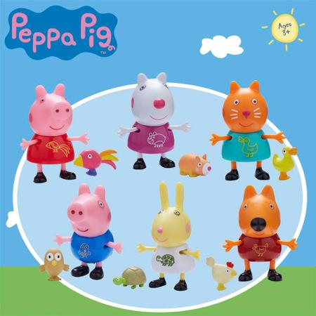 Casa Da Peppa Pig + Bonecos Freddy, Danny E Zoe C Acessórios