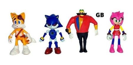 Kit Bonecos Sonic Boom Personagens Coleção Brinquedo Filme