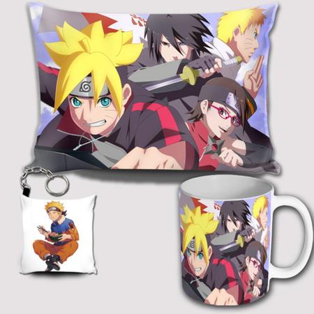 Kit Sasuke Uchiha Naruto Clássico Caneca Almofada Chaveiro - Hot Cloud Shop  - Kit de Presentes - Magazine Luiza