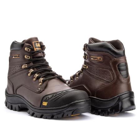 Bota Cat Masculino X1 Coturno de Couro Trail Adventure