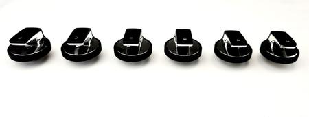Imagem de Kit botão manipulo fogao mueller decorato vetro 5 bocas