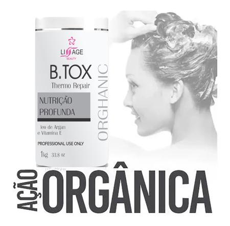 Imagem de kit botox organico alisamento escova italian beauty (lissage) e shampoo pre terapia 2000ml