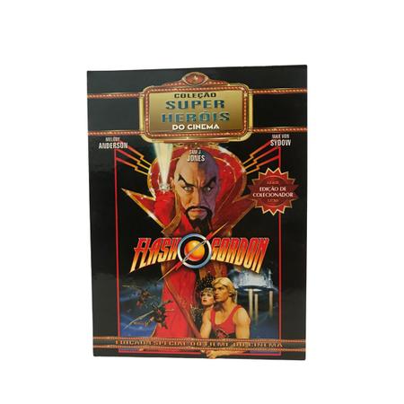 Imagem de Kit box slim flash gordon coleção super heróis do cinema - ed. colecionador + caneca