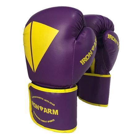 Imagem de Kit Boxe Luva Bandagem Protetor Bucal Caneleira G - Iron Arm