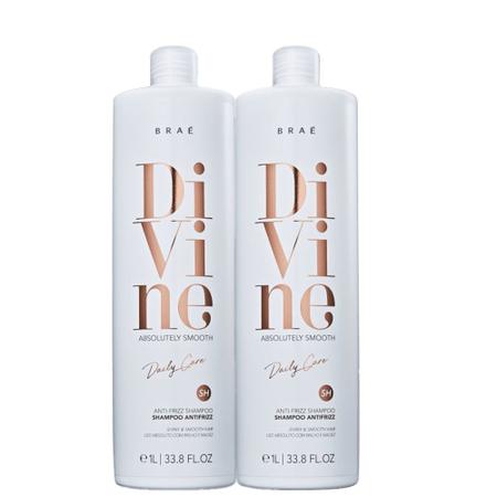 Imagem de Kit BRAE Divine Anti-Frizz - Shampoo 1L (2 Unidades)