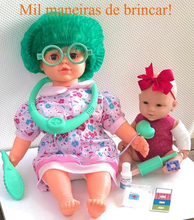 Imagem de Kit Brincando de Doutor Acessórios Médicos brinquedo 1005 Infantil Bolsa Maleta Doutora ED1 Brinquedos
