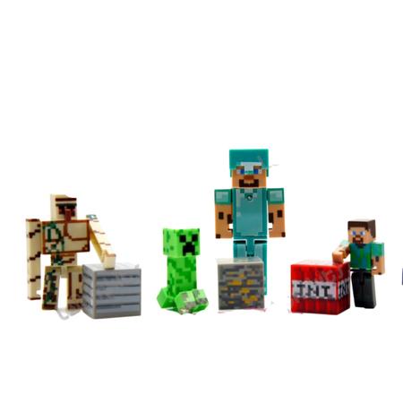 Bonecos Personagens Minecraft Cartela com 9 itens – Maior Loja de  Brinquedos da Região