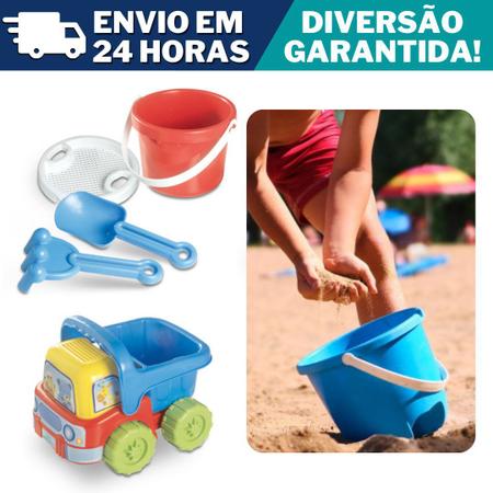 kit com 5 Baldinhos Surpresa leo o caminhao