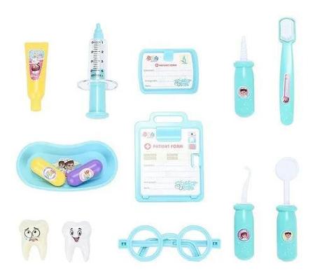 Kit Brinquedo Dentista Infantil Com Acessórios - DM TOYS Imagem de Kit Brinquedo Dentista Infantil Com Acessórios