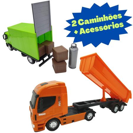 Caminhãozinho Caçamba Basculante Infantil Brinquedo Miniatura - Usual Brinquedos - Caminhões, Motos e Ônibus de Brinquedo - Magazine Luiza