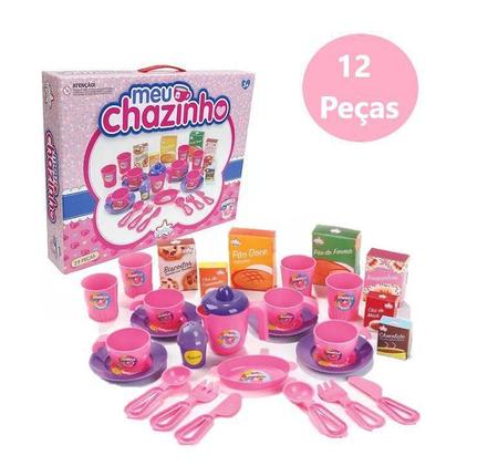 Brinquedo Para Criança Jogo De Chá Infantil Princesas 14 Pçs