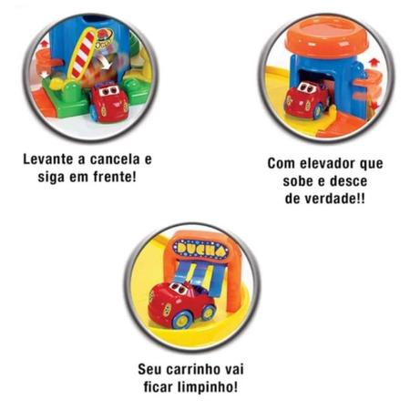 Imagem de Kit Brinquedo Infantil Posto Combustivel + 4 Carrinhos Baby