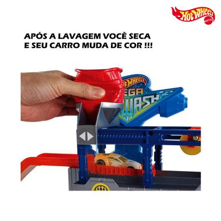 Kit Brinquedo Menino Mega Lava Rapido e Carrinho Ferro Muda Cor