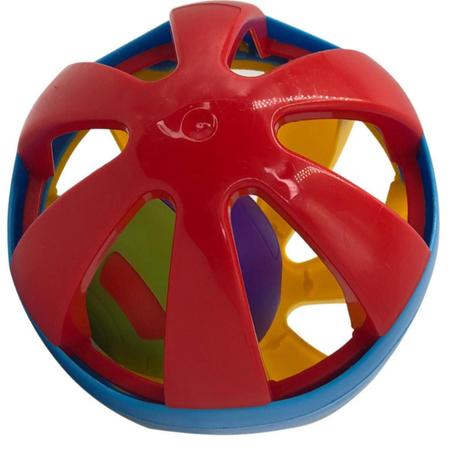 Imagem de Kit Brinquedo Para Bebe 1 Ano 2 Anos Educativo Cubo Dado Colorido Para Montar e Desmontar Torre com Chocalho Bolinha