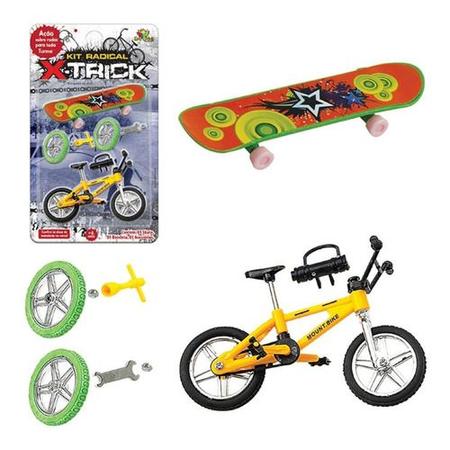 Kit Bicicleta + Skate De Dedo Com 5 Acessórios - Compre Agora - Feira da  Madrugada SP