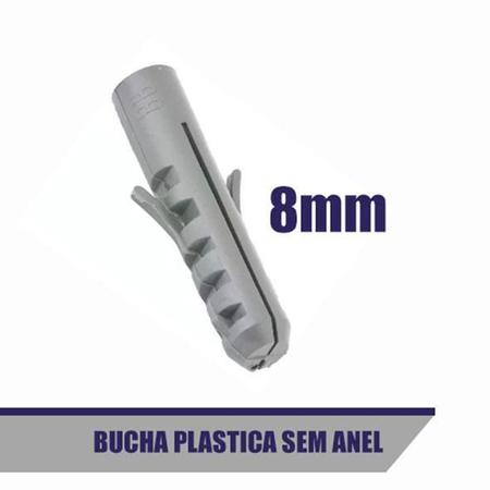 Imagem de Kit Buchas 08 Buchas De Fixação Sem Anel Nylon 50Pçs