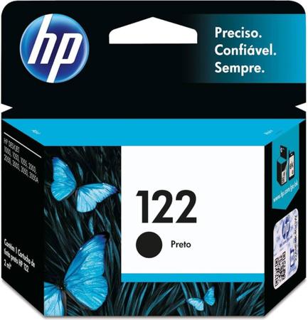 Imagem de Kit c/ 02 Cartuchos HP 122 Colorido CH562HB + HP 122 Preto CH561HB