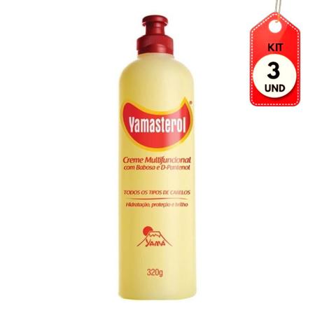 Kit C/03 Yamasterol Babosa Creme P/ Cabelo 90g - Desembaraçante - Magazine  Luiza