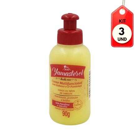 Kit C/03 Yamasterol Babosa Creme P/ Cabelo 90g - Desembaraçante - Magazine  Luiza