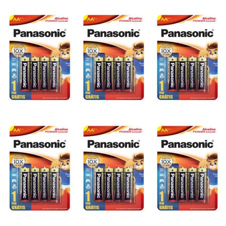 Pilha Alcalina Panasonic Palito AAA - c/4 Pilhas