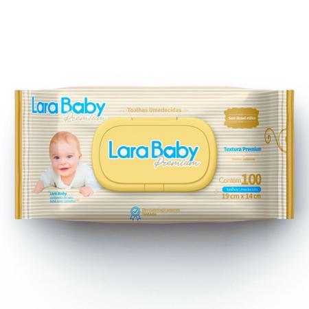 Imagem de Kit C/06 Toalha Umedecida Lara Baby Premium - 100 Unidades