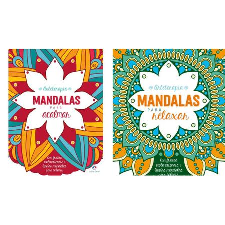 Kit c/4 livros para colorir - mandalas arteterapia antiestresse 2022 -  Livro de Colorir - Magazine Luiza