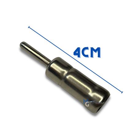 Imagem de Kit C/ 10 Peças Cb90 Plug Adaptador Cromado Para Antena