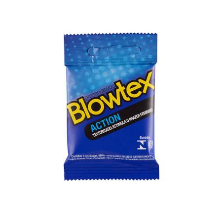 Imagem de Kit C/ 12 Pacts Preservativo Blowtex Action c/ 3 Un Cada