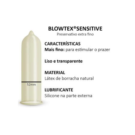Imagem de Kit C/ 12 Pacts Preservativo Blowtex Sensitive c/ 3 Un cada