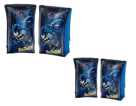 Imagem de Kit C/2 Boia De Braço Inflável Infantil Batman Fun 23cmx15cm
