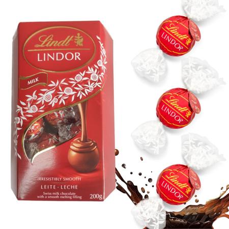 Imagem de Kit C/ 2 Chocolates Lindt Lindor Milk Balls Cremoso 200 G