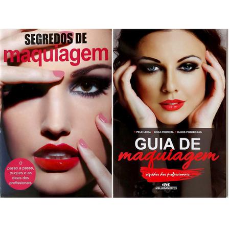 Kit c/ 2 livros guia de maquiagem - segredo dos profissionais