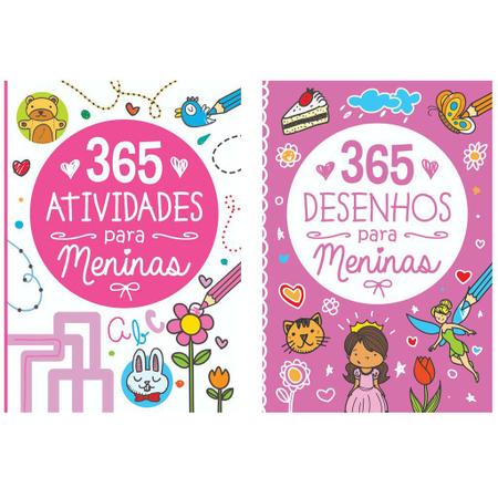 Kit 365 Atividades e Desenhos Para Colorir + Livro de Banho