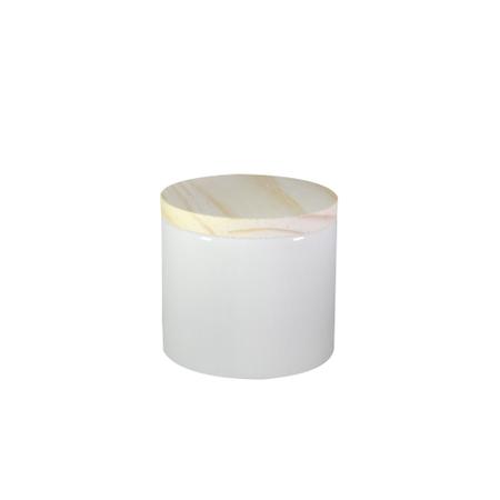 Imagem de kit c/ 2 Potes de Porcelanas (1G + 1P) para algodão e cotonete
