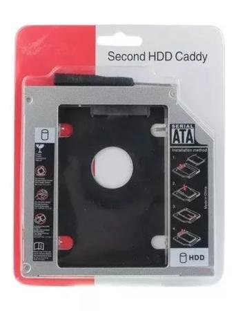 Imagem de Kit C/ 2 Uni Case Adaptador Caddy 12,7mm Hd Ssd Dvd Notebook