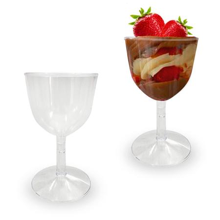 Kit C/20 Mini Taça Transparente 55 ml Festa Doces Sobremesas - LS Imagem de Kit C/20 Mini Taça Transparente 55 ml Festa Doces Sobremesas