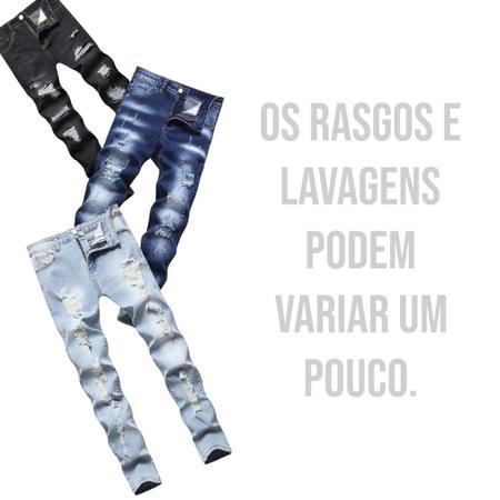 Calcas sales rasgadas homem