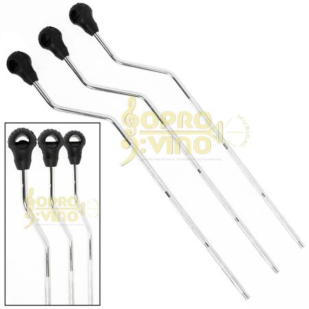 Kit C/ 3 Pés Metal Cromado p/ Surdo Bumbo Chão Torelli Ta046 Imagem de Kit C/ 3 Pés Metal Cromado p/ Surdo Bumbo Chão Torelli Ta046
