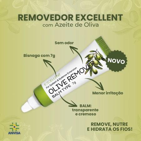 Kit C/ 3 Removedor Excellent Olive Na Caixa Original Balm Olive 7gr - Master Premium Imagem de Kit C/ 3 Removedor Excellent Olive Na Caixa Original Balm Olive 7gr
