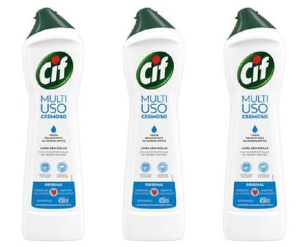 Imagem de Kit C/ 3 unidades Cif Multiuso Cremoso 450ml