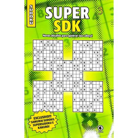 Sudoku para Crianças Grades de Vários Tamanhos Deluxe - Fácil ao Extremo -  Volume 21 - 333 Jogos