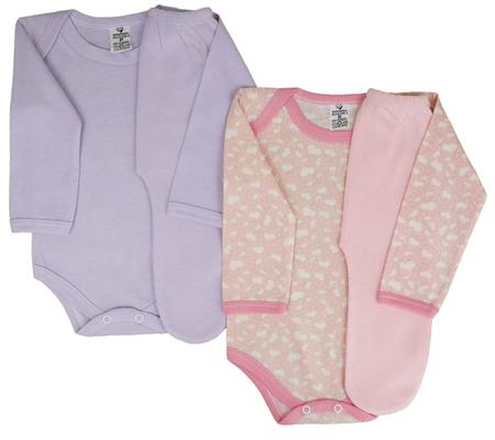 Imagem de Kit C/36 Body Bebê + Mijão Liso E Estampado Peças Roupa Bebê