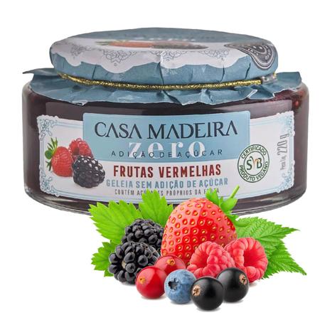 Imagem de Kit c/ 3un Geleia CASA MADEIRA Zero Frutas Vermelhas 220g