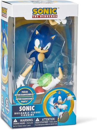 Kit c/ 5 Bonecos Action Figure Sonic The Hedgehog c/ acessórios - Just Toys