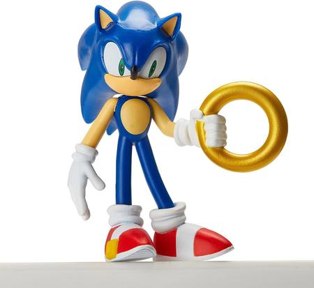 Kit c/ 5 Bonecos Action Figure Sonic The Hedgehog c/ acessórios - Just Toys