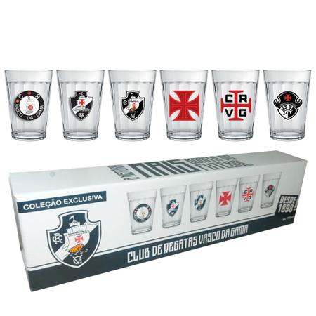 Imagem de Kit c/6 Copo Americano do Vasco da Gama 190 ml