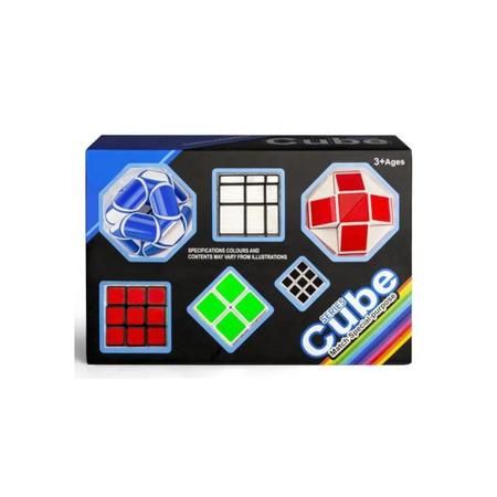 Kit Com 6 Modelos Cubo Magico Diferentes Series Cube Match Special- Cubo  Magico para Iniciante e Profissional