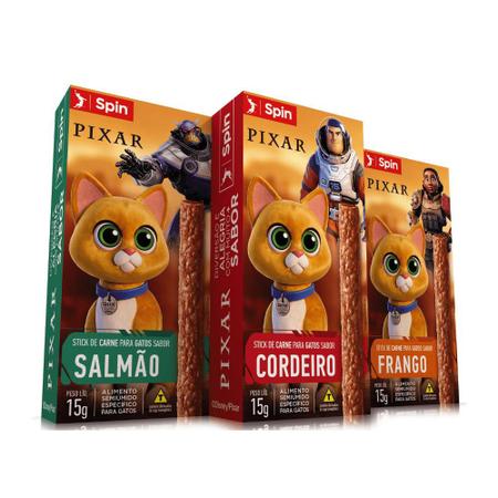 Kit C/6 Petiscos Spin Disney Lightyear Gatos Cordeiro 15g - SpinPet - Petisco para Gatos - Magazine Luiza