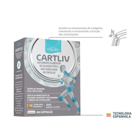 Kit 2 Cartiliv Colágeno Tipo 2 Equaliv - 60 Cápsulas em Promoção