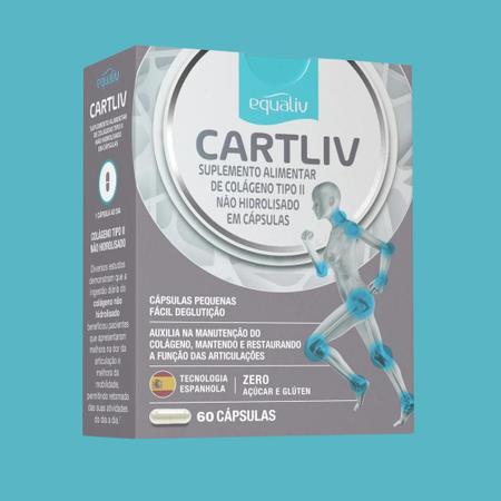 Kit 2 Cartiliv Colágeno Tipo 2 Equaliv - 60 Cápsulas em Promoção